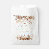 Boho Herfst in liefde Wildflower Baby shower Bedankzakje (Voorkant)