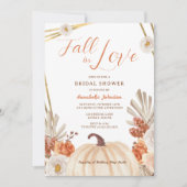 Boho Herfst in Love Bridal Shower Invitation Kaart (Voorkant)
