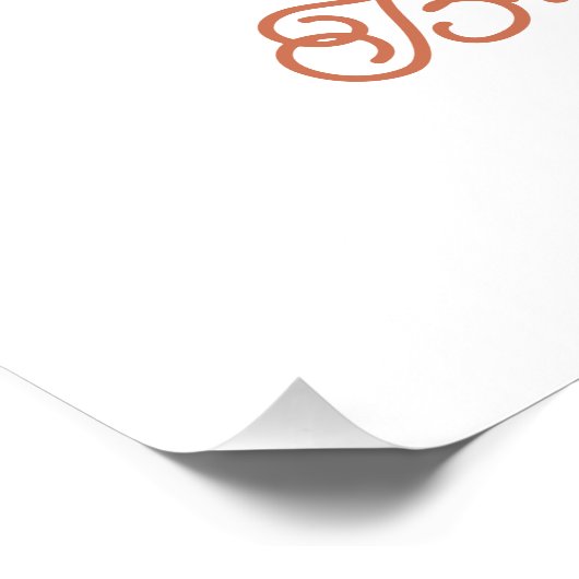 Boho Herfst in Love Floral Vrijgezellenfeest Welko Perfect Poster (Hoek)