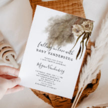 Boho Herfst in Love Pampas Grass Baby shower