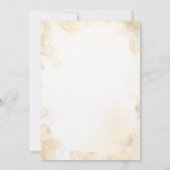 Boho Herfst in Love Sephia Bridal Shower Invitatio Kaart (Achterkant)