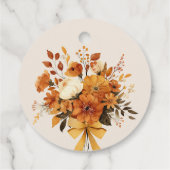 Boho Herfst In Love Waterverf Rustiek Dank u Bedankjes Labels (Achterkant)