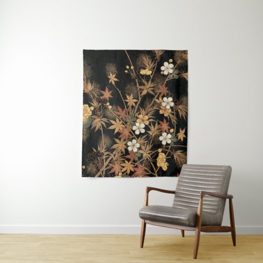 Boho Herfst Japans Wandkleed (In situ)