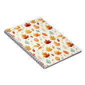 Boho Herfst Leave Pattern Autumn's Beauty met stij Notitieboek (Rechterzijde)