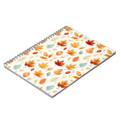 Boho Herfst Leave Pattern Autumn's Beauty met stij Notitieboek (Linkerzijde)
