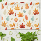 Boho Herfst Leave Pattern Autumn's Beauty met stij Theedoek (Gevouwen)