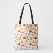 Boho Herfst Leave Pattern Autumn's Beauty met stij Tote Bag (Voorkant)