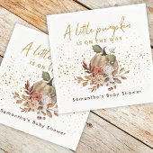Boho Herfst lief klein pompoen Baby shower Servet