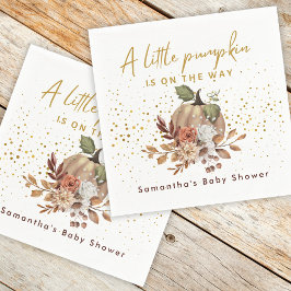 Boho Herfst lief klein pompoen Baby shower Servet