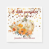 Boho Herfst lief klein pompoen Baby shower Servet (Voorkant)