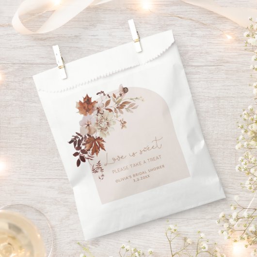 Boho herfst liefde is lief, neem een traktatie bedankzakje (Geknipt)