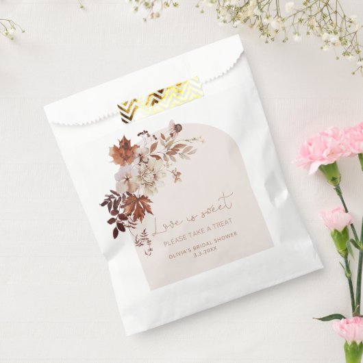 Boho herfst liefde is lief, neem een traktatie bedankzakje (Gezegeld)