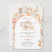 Boho Herfst Little Pumpkin Baby shower Arch Kaart (Voorkant)