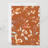 Boho Herfst Little Pumpkin Baby shower Arch Kaart (Achterkant)