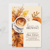 Boho Herfst Love is het brouwen van koffie Vrijgez Kaart (Voorkant)