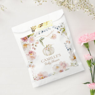 Boho Herfst Meisje Baby shower Bedankzakje