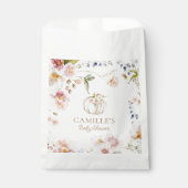 Boho Herfst Meisje Baby shower Bedankzakje (Voorkant)