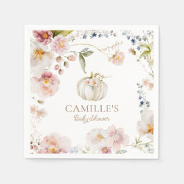 Boho Herfst Meisje Baby shower Servet