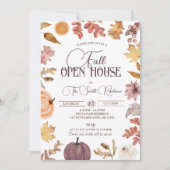 Boho Herfst Open Huis, Realtor Housewarming Kaart (Voorkant)