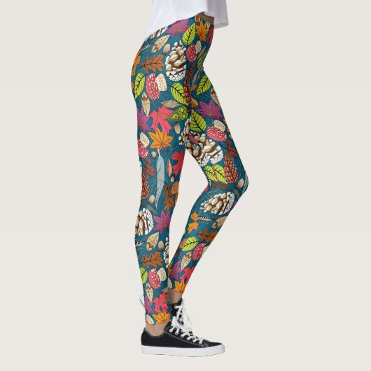 boho herfst pauock leggings (Rechts)