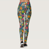 boho herfst pauock leggings (Achterkant)