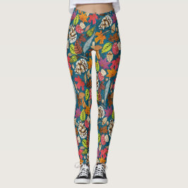 boho herfst pauock leggings