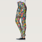 boho herfst pauock leggings (Links)