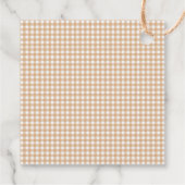 Boho Herfst Polka Dot Pumpkins Baby shower Bedankt Bedankjes Labels (Achterkant)