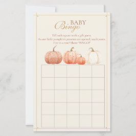 Boho Herfst Polka Dot Pumpkins Baby shower Bingo