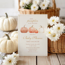 Boho Herfst Polka Dot Pumpkins Baby shower