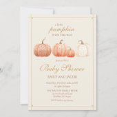 Boho Herfst Polka Dot Pumpkins Baby shower Kaart (Voorkant)