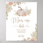 Boho herfst pomkin poster met mamma-osa bar (Voorkant)