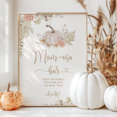 Boho herfst pomkin poster met mamma-osa bar