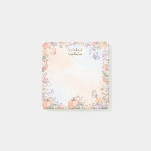 Boho Herfst Pompoen Aangepaste Notities Post-it® Notes (Voorkant)