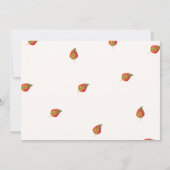 Boho herfst pompoen auto baby shower dank u kaart (Achterkant)