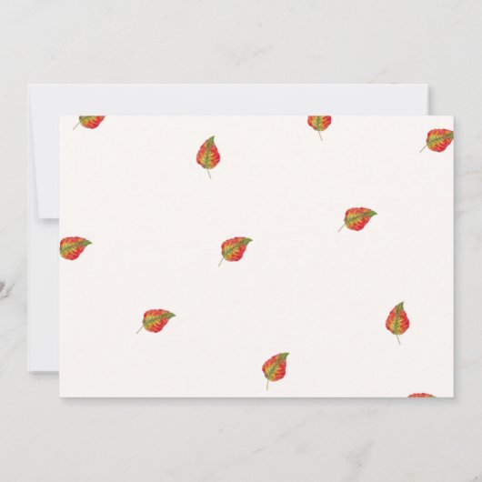 Boho herfst pompoen auto baby shower dank u kaart (Achterkant)