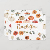 Boho Herfst Pompoen Bedankt (Voorkant / Achterkant)