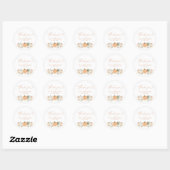 Boho-herfst Pompoen Bedankt Favoriete Sticker (Vel)