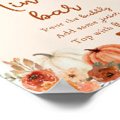 Boho Herfst Pompoen Bruiloftsborrel Mimosa Bar Bor Poster (Hoek)