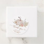 Boho herfst pompoen dank je tag bedankjes labels (In situ)