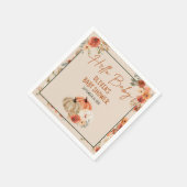 Boho Herfst Pompoen Genderneutraal Baby shower Servet (Hoek)