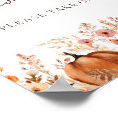 Boho Herfst pompoen gunsten neem er een Poster (Hoek)