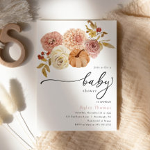 Boho Herfst Pompoen Herfst Baby Meisje Douche