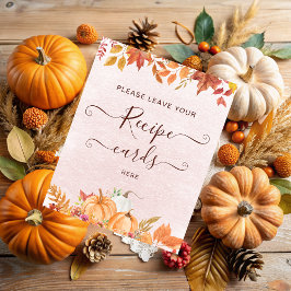 Boho Herfst Pompoen Laat Jouw Receptkaart Hier Foto Afdruk