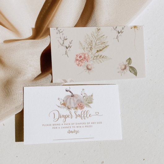 Boho herfst pompoen luidop informatiekaartje