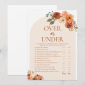 Boho Herfst pompoen over of onder Vrijgezellenfees Kaart (Voorkant / Achterkant)