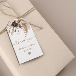 Boho Herfst Pompoen Shower Bedankt Cadeaulabel