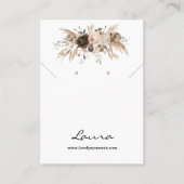 Boho herfst pompoen Stud Oorbel Visitekaartje (Voorkant)