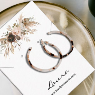 Boho herfst pompoen Stud Oorbel Visitekaartje