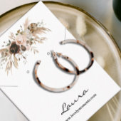 Boho herfst pompoen Stud Oorbel Visitekaartje